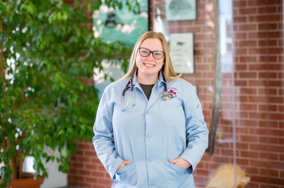 Fourth-year Doctor of Veterinary Medicine student Alyson Brown. 