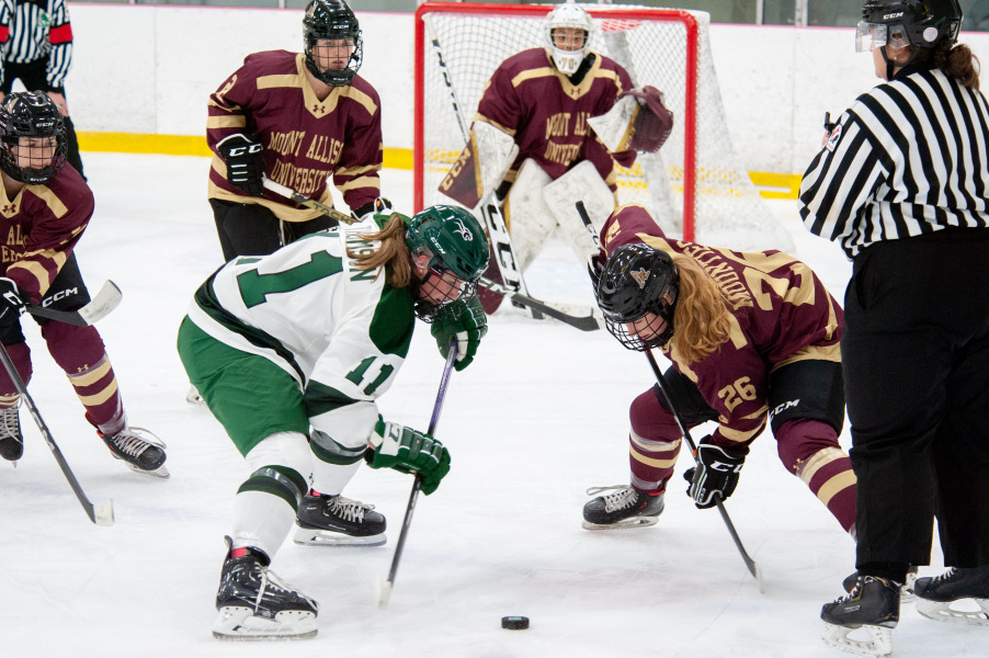 The UPEI Women’s Hockey Panthers face off against the Mount Allison Mounties for the second time this season at home on November 10.