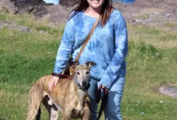 Karen Yetman, AVC Class of 2023, with her dog