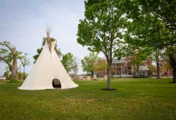 photo of Indigenous tipi in the Quad