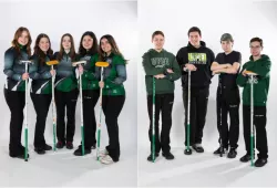 UPEI Women's and Men's Curling teams compete in the AUS Curling Championship February 8-11, 2024 