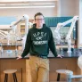 a UPEI chemistry student in a lab