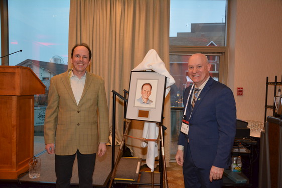 Dr. Étienne Côté, winner of AVC's 2018 Atlantic Award of Excellence, and Dean Greg Keefe Dr. Étienne Côté, winner of AVC's 2018 Atlantic Award of Excellence, and Dean Greg Keefe