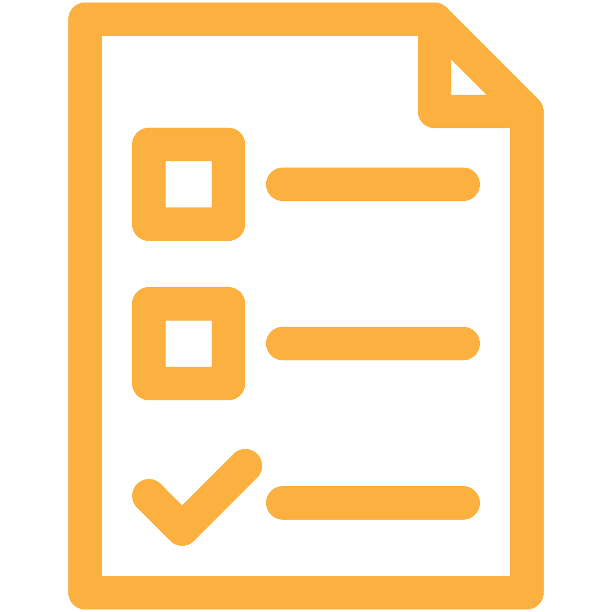 gold checklist icon