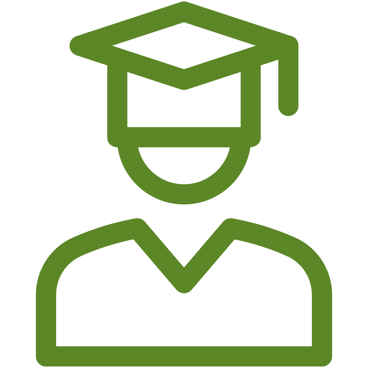 green graduate icon