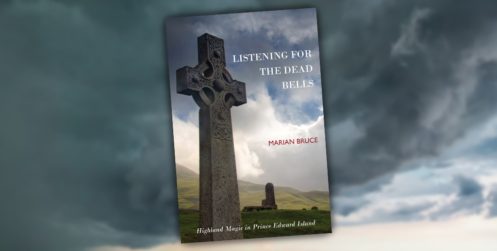 A book cover featuring a stone cross