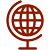 rust globe icon