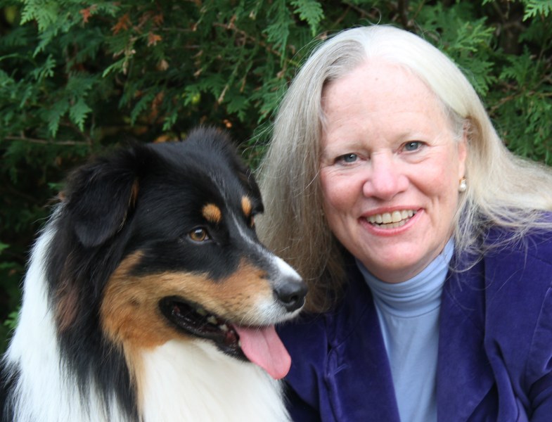 Dr. Karen Overall and her dog Hamilton
