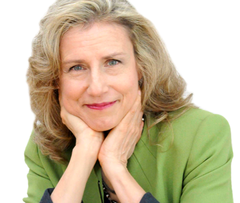 Linda Plano A smiling white woman with shoulder-length white hair