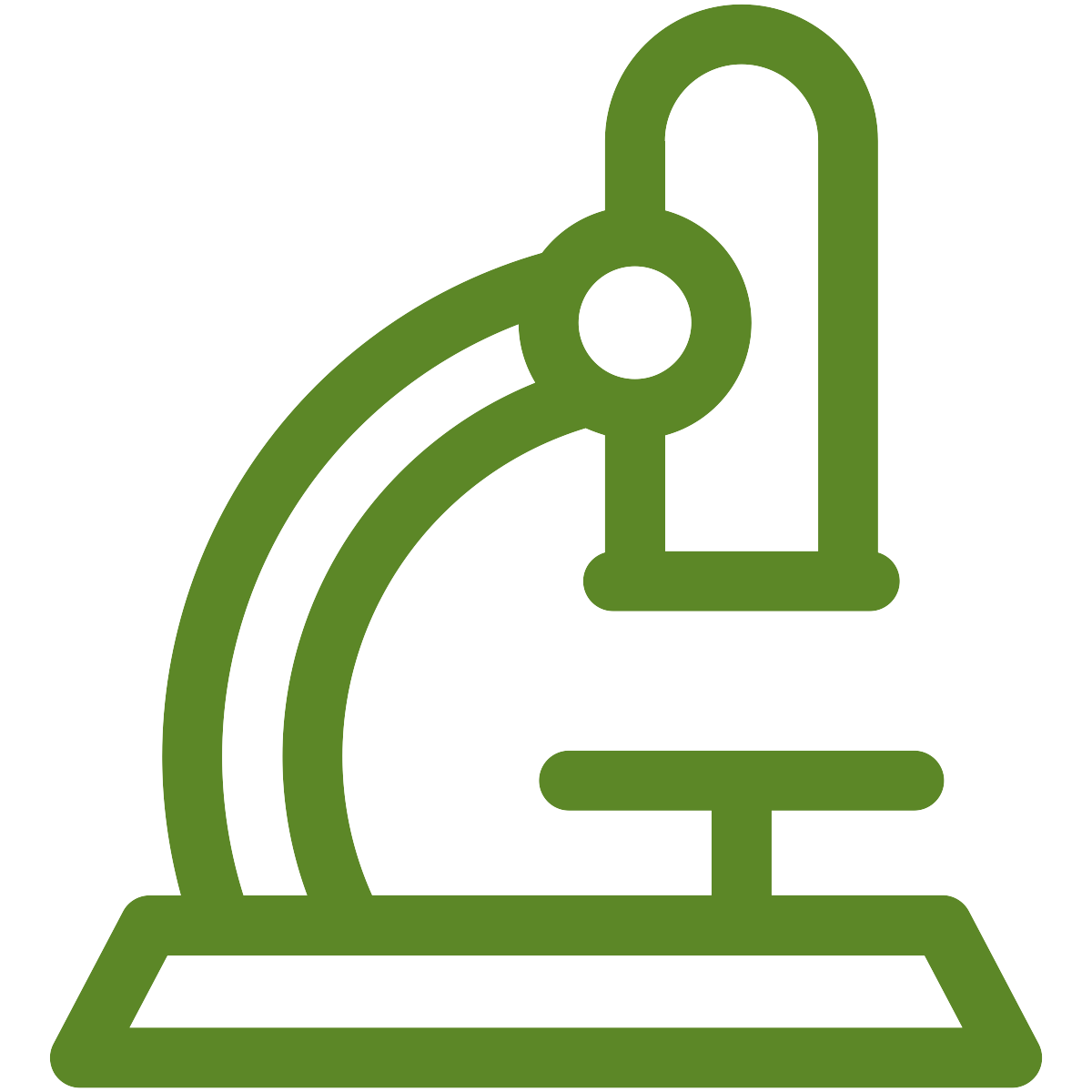 microscope icon in green