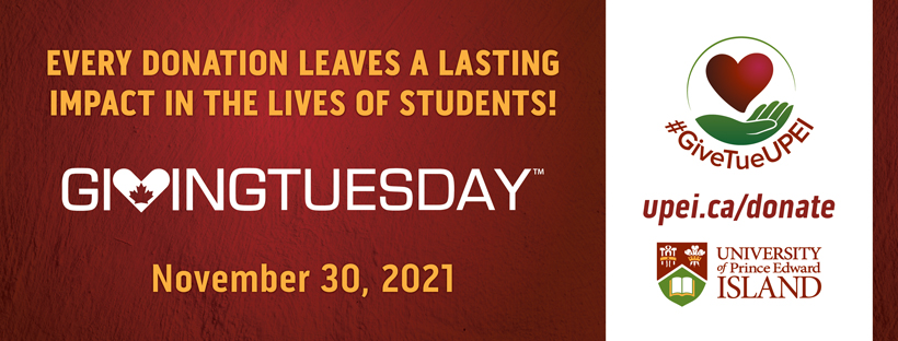 Graphic promoting Giving Tuesday that features text and logos