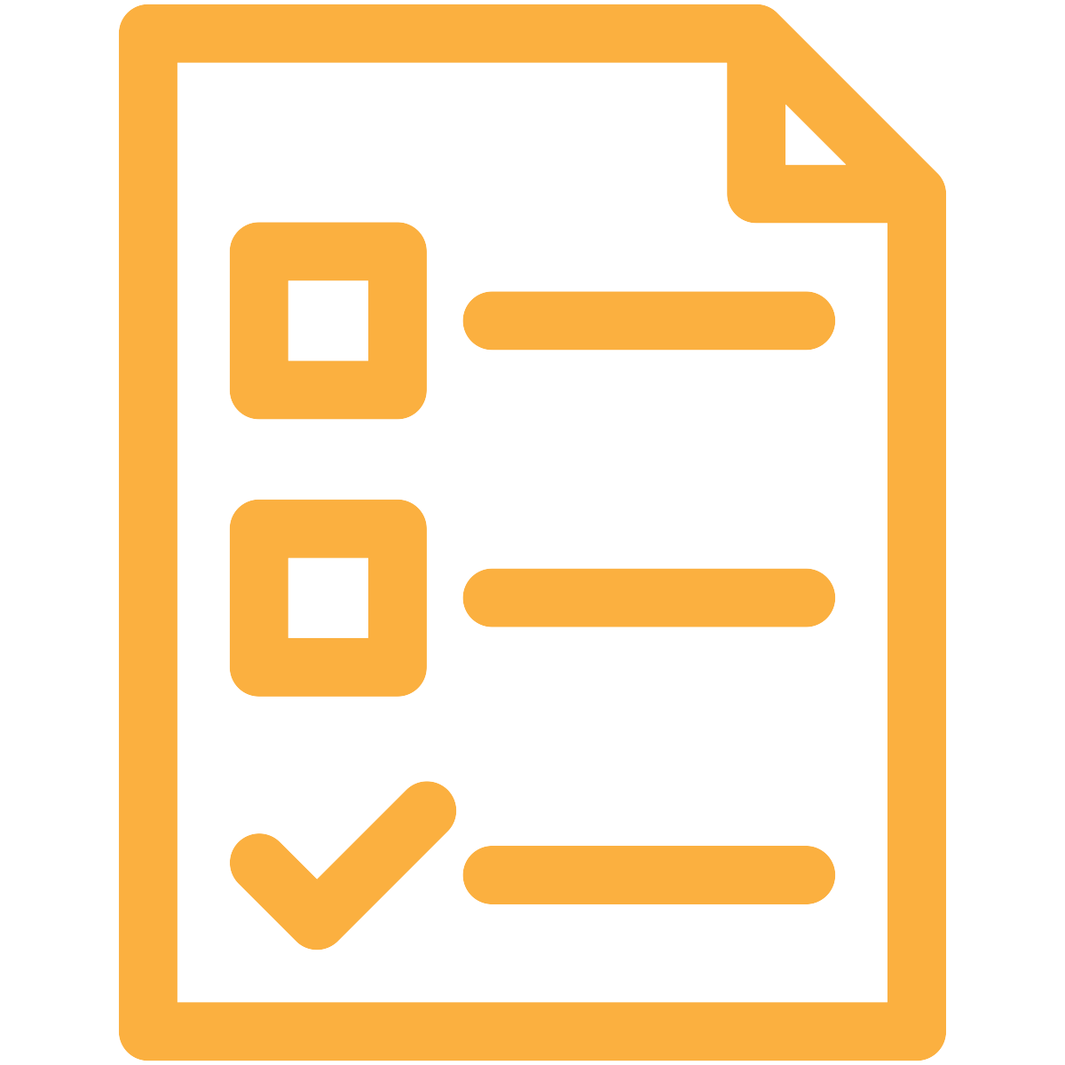 checklist icon in gold