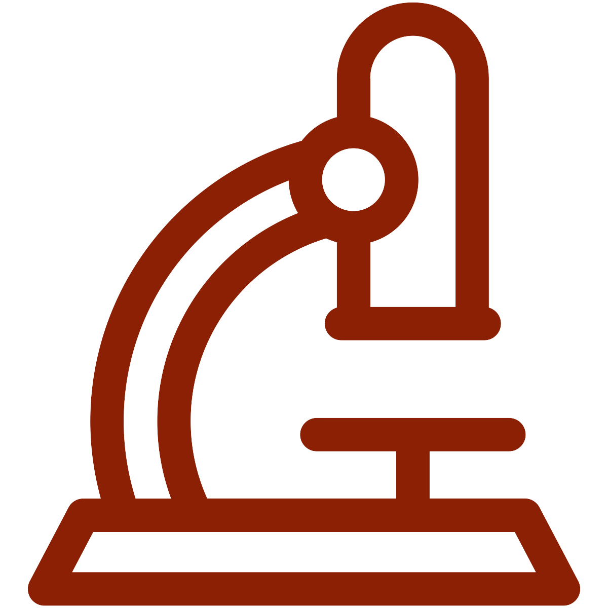 rust microscope icon