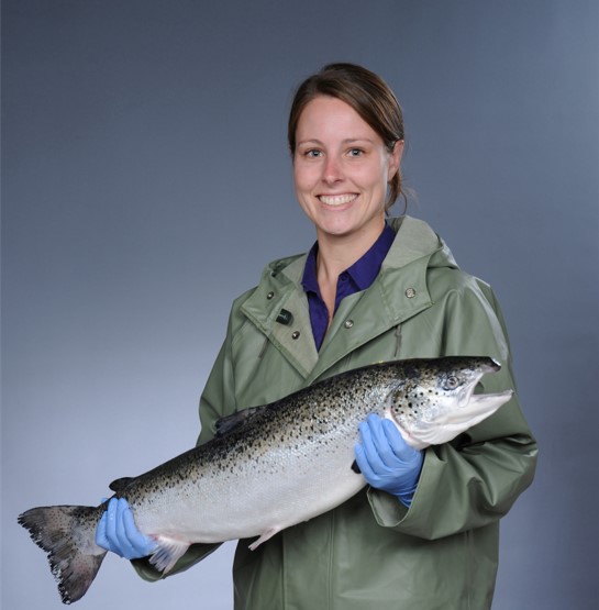 Dr. Bernita Giffin poses for a photo in 2009 in her role with the Centre for Aquatic Animal Sciences at AVC. 