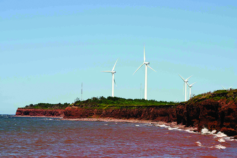 Wind turbines at North Cape, PEI