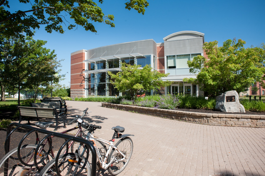 photo of student centre in late spring