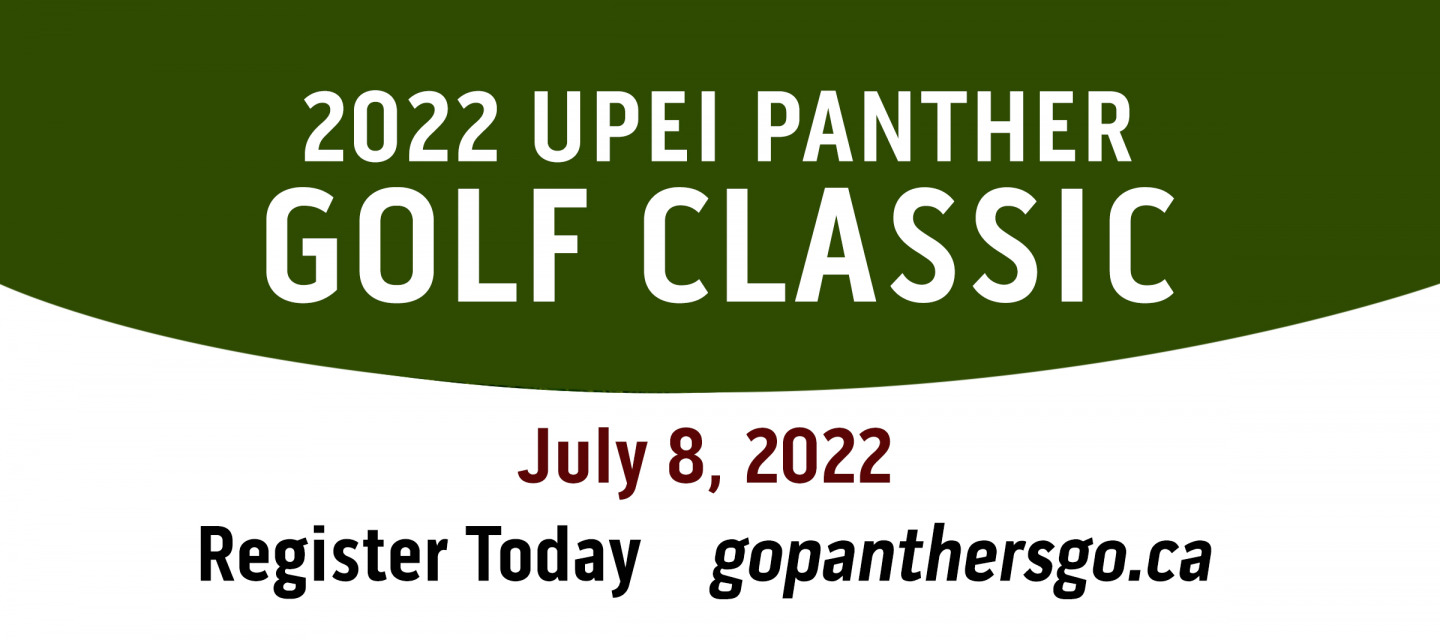 graphic promoting UPEI Panther Golf Classic