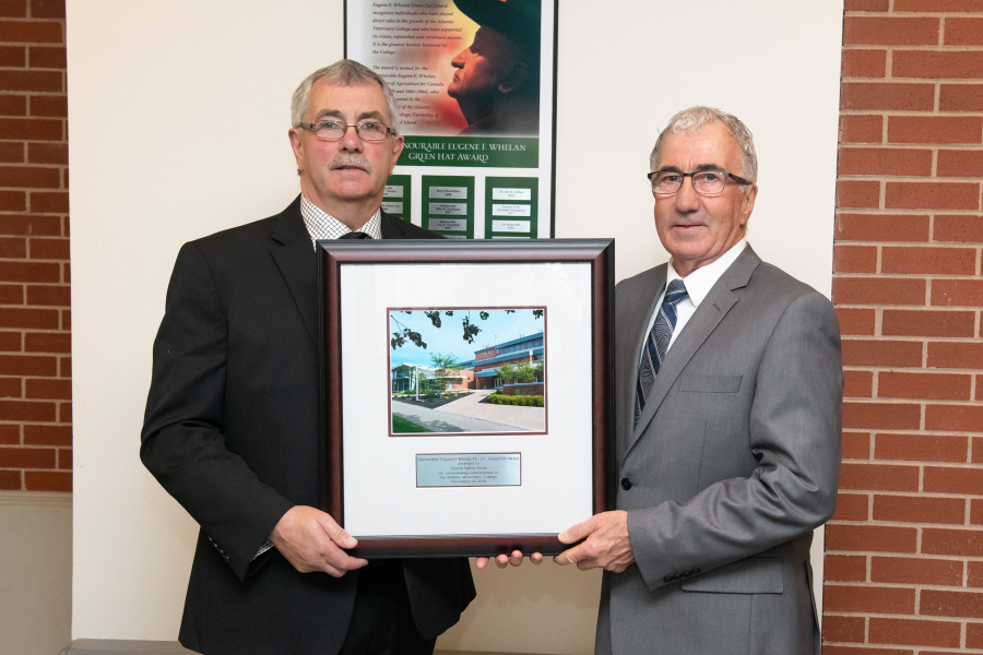 Donald and Reg MacDonald, recipients of AVC's 2019 Honourable Eugene F. Whelan Green Hat Award.