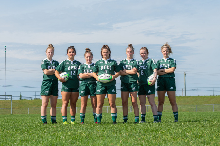 UPEI Women's Rugby squad