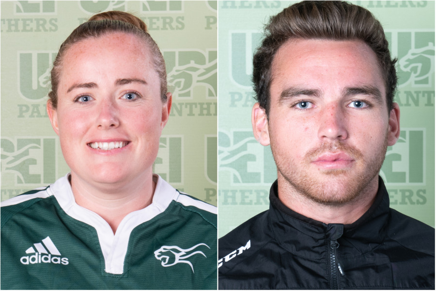 UPEI Panther Subway Athletes of the Week for October 10–16 are Frances MacWilliam (women's rugby) and TJ Shea (men's hockey) UPEI Panther Subway Athletes of the Week for October 10–16 are Frances MacWilliam (women's rugby) and TJ Shea (men's hockey)