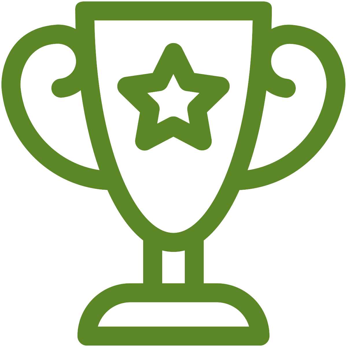 trophy icon in green