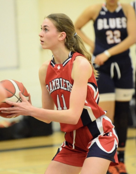 Lily Vrugteman playing for the London Ramblers of the JUEL of Ontario Lily Vrugteman playing for the London Ramblers of the JUEL of Ontario