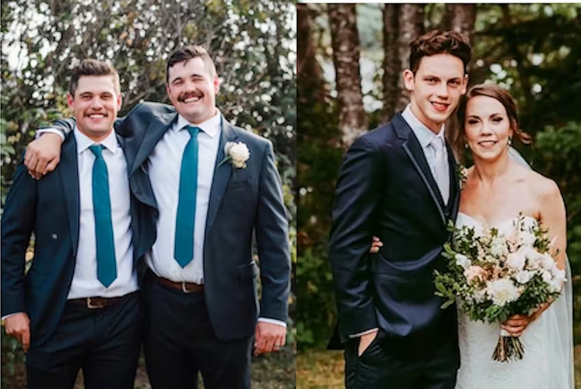 From left are Jack Flaman, his brother Michael Flaman, Carson MacKinnon, and his sister Emily LeBritton.