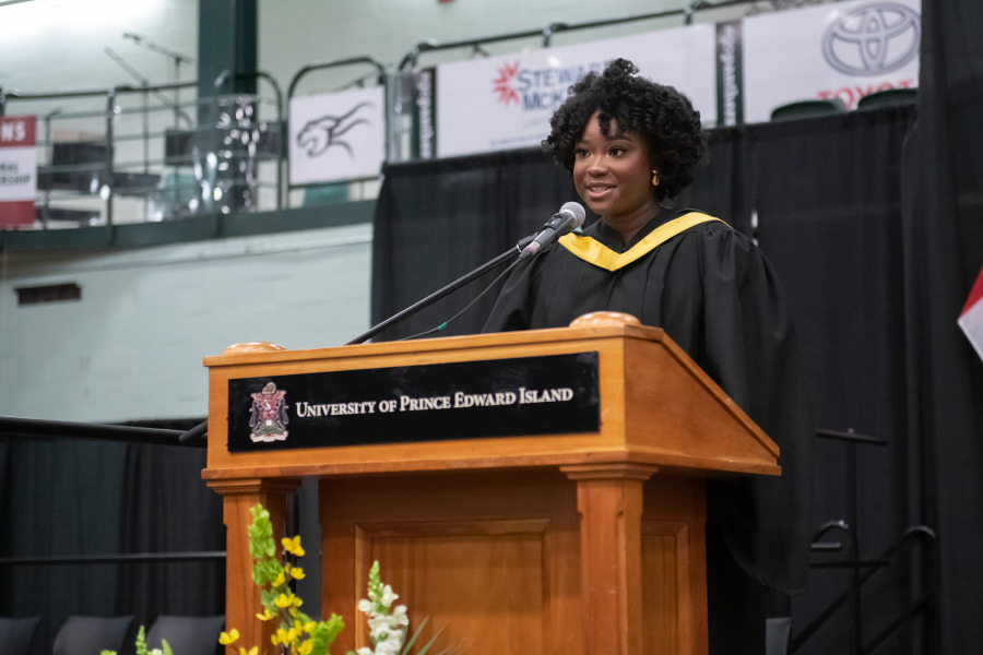 Amirah Oyesegun, UPEI Class of 2022, is one of five people named a 2023 Black Changemaker for PEI by CBC. Amirah Oyesegun