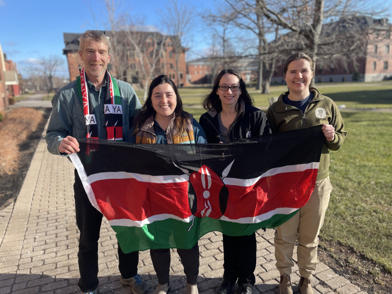 From left to right: Dr. John VanLeeuwen, Karen Yetman, Andrea Messina, and Kasadee Allan. From left to right: Dr. John VanLeeuwen, Karen Yetman, Andrea Messina, and Kasadee Allan.