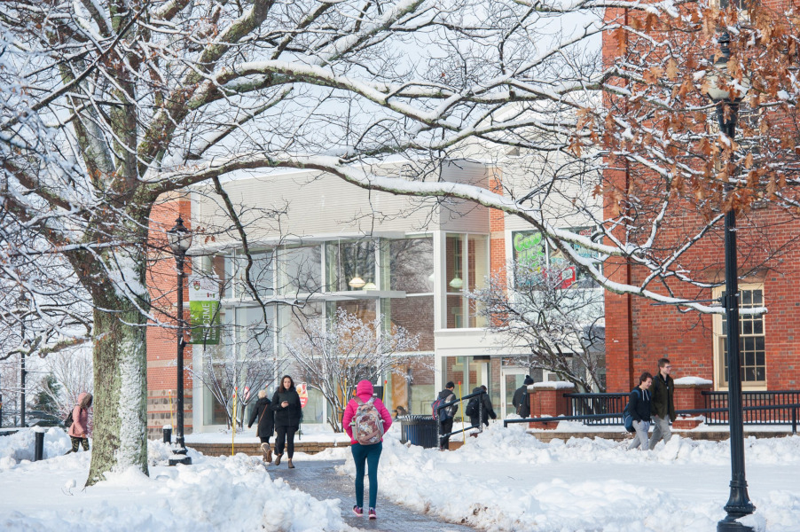 photo of student centre in winter