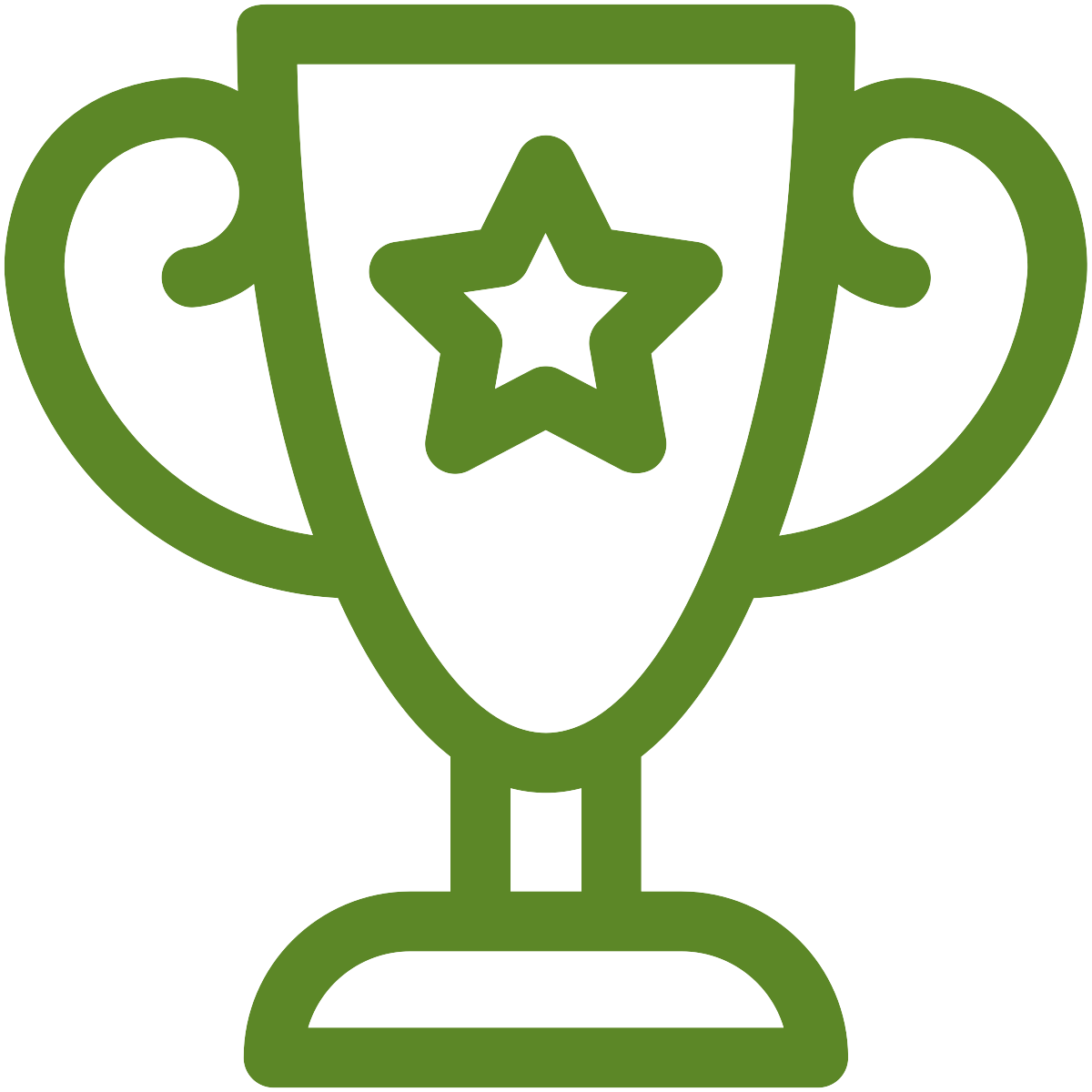 trophy icon in green