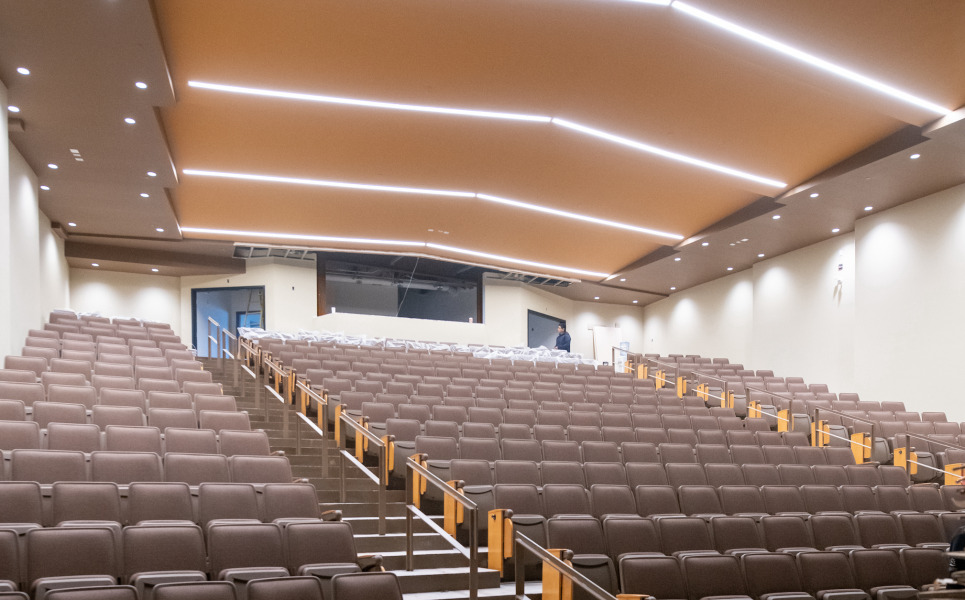 The new UPEI Performing Arts Centre seating