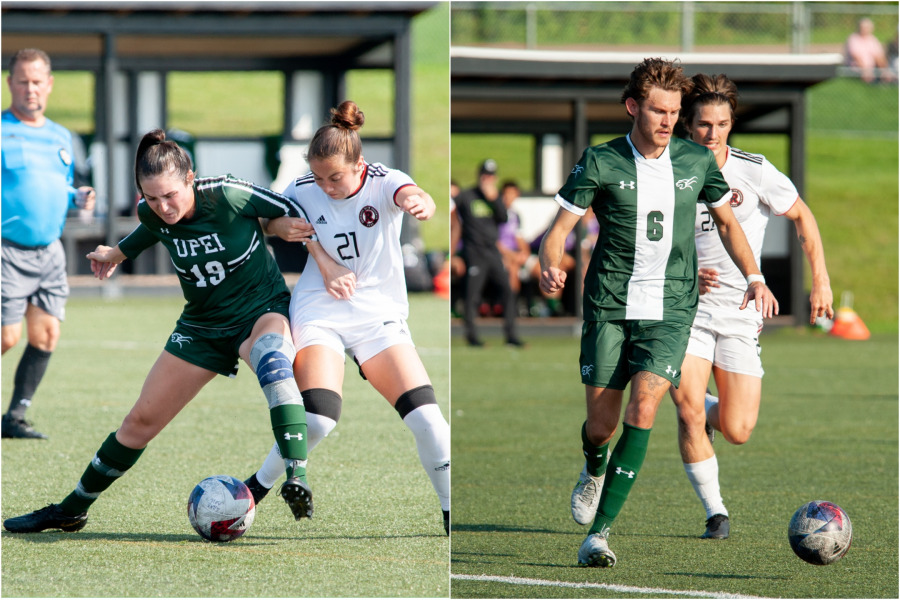 The UPEI Panther women’s and men’s soccer teams play their final home game on Saturday, October 21, against the Dalhousie University Tigers on the UPEI Artificial Turf Field. The UPEI Panther women’s and men’s soccer teams play their final home game on Saturday, October 21, against the Dalhousie University Tigers on the UPEI Artificial Turf Field.