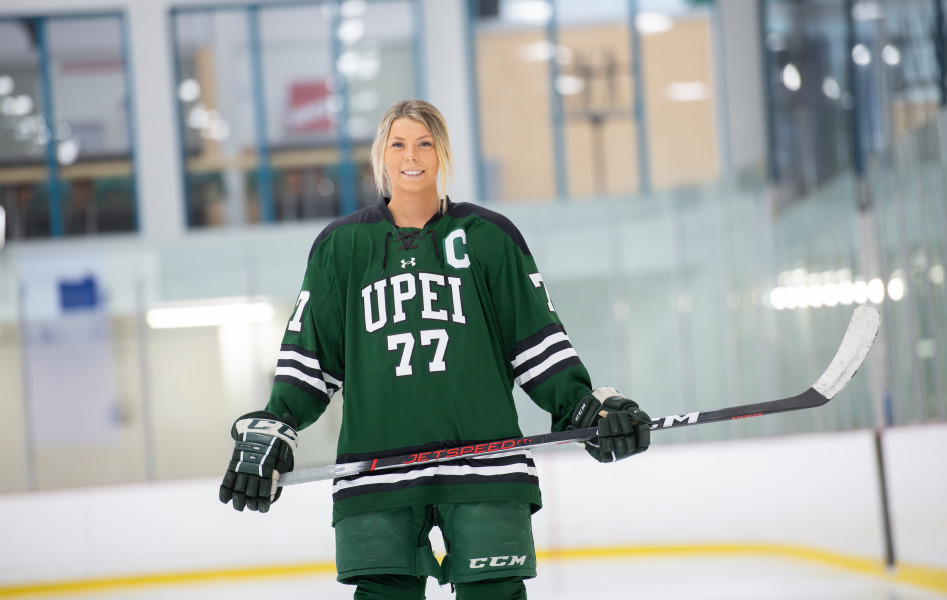 Lexi Murphy, captain of the UPEI Women's Hockey Panthers Lexi Murphy, captain of the UPEI Women's Hockey Panthers