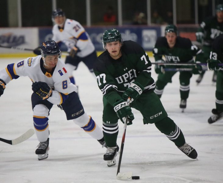 The UPEI Men's Hockey Panthers return to the MacLauchlan Arena for the first time since November 4. They will take on the Université de Moncton Aigles Bleus on November 21 for a rare Tuesday-night home game at 7:00 pm.