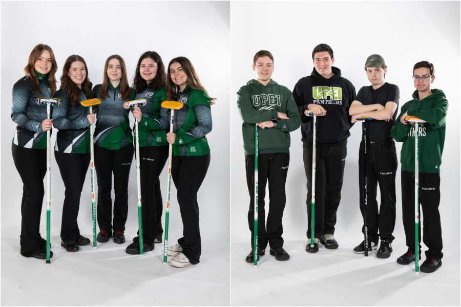 UPEI Women's and Men's Curling teams compete in the AUS Curling Championship February 8-11, 2024 