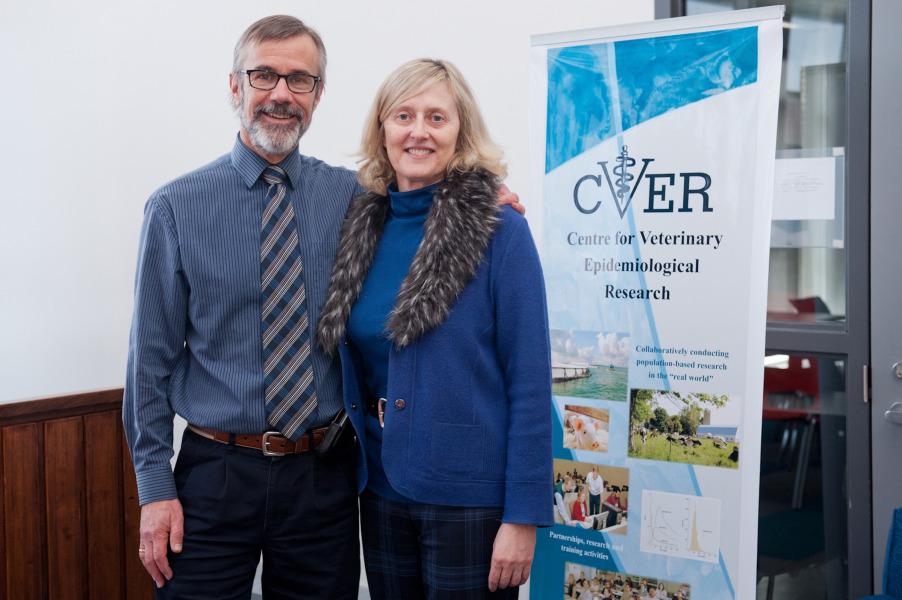 Drs. Ian Dohoo and Theresa Bernardo in 2012