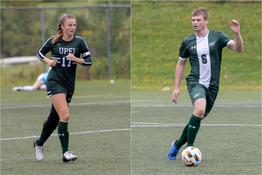 Midfielder, Madi Fisher (#17) and defender, Josh Hamilton (#6) Midfielder, Madi Fisher (#17) and defender, Josh Hamilton (#6)