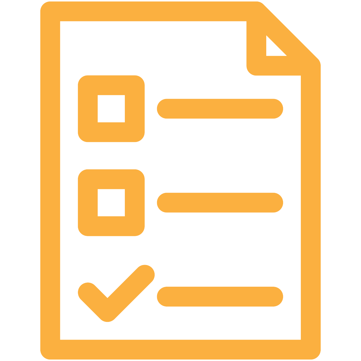 checklist icon in gold
