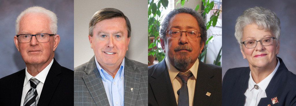 UPEI’s honorary graduands for 2025: Leo Broderick, Wayne Carew, Scott Parsons, and Hon. Antoinette Perry UPEI’s honorary graduands for 2025: Leo Broderick, Wayne Carew, Scott Parsons, and Hon. Antoinette Perry