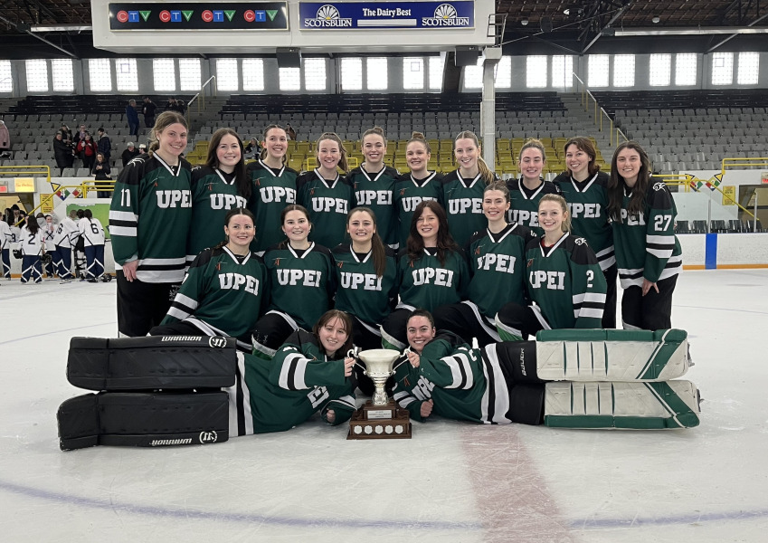 The inaugural UPEI Ringette team