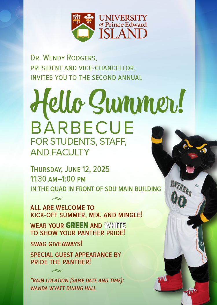 Graphic with images and text promoting a barbecue