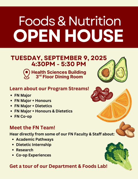 Foods and Nutrition Open House graphic Foods and Nutrition Open House graphic