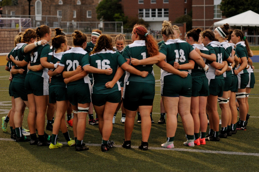 The UPEI Women’s Rugby Panthers will play the Acadia University Axewomen on September 13 for their season home opener at MacAdam Field (UPEI Alumni Canada Games Place).