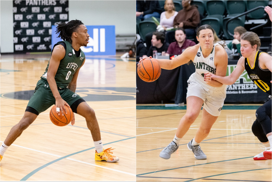 UPEI Basketball Panthers Kyree Thompson and Devon Lawlor