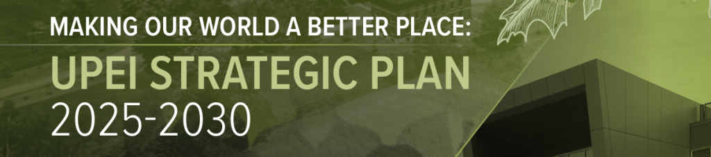 graphic image with strategic plan theme