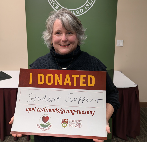 Inge Dorsey, Giving Tuesday supporter and recently retired UPEI faculty member
