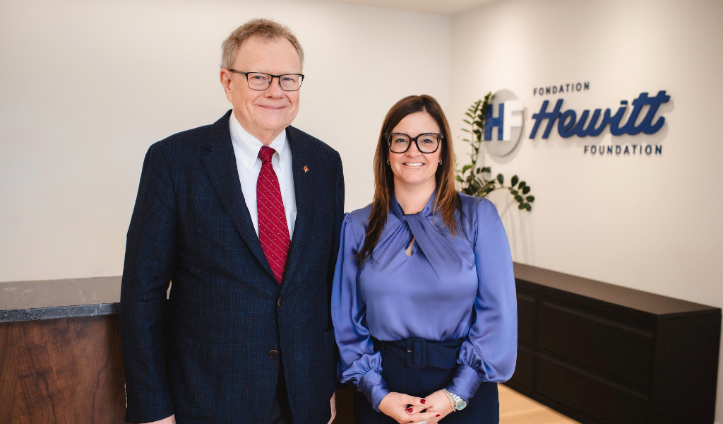 Jim Hewitt and Kim Anderson of the Hewitt Foundation. Photo courtesy of Steve Gerrard