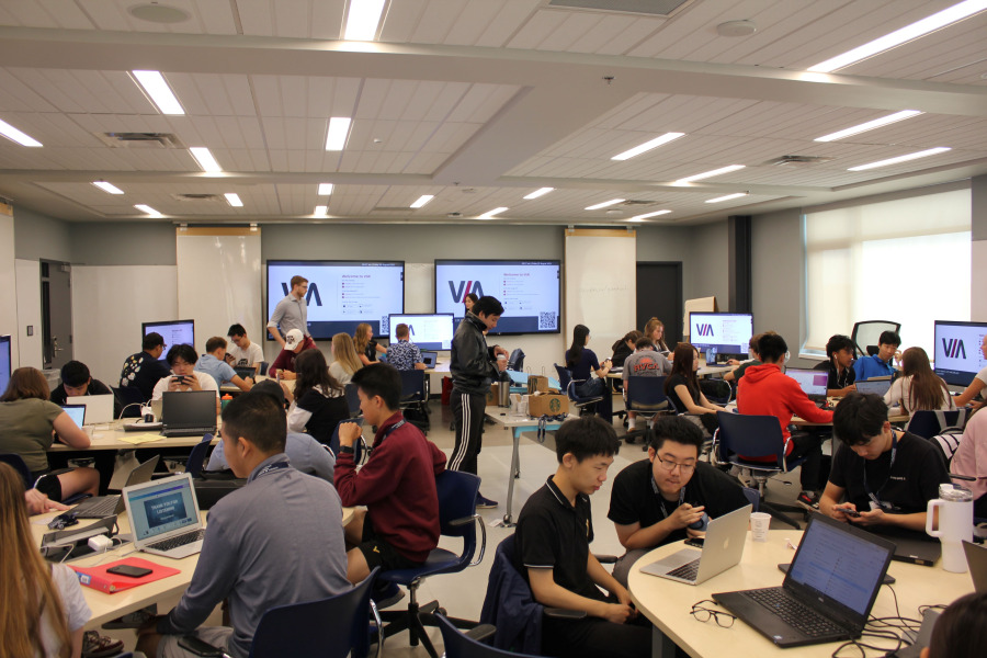 Participants in the AI in health care summer camp held at UPEI in 2025