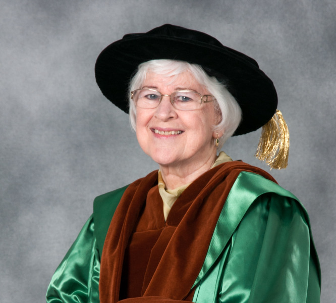 Dr. Marie Burge received an honorary degree from UPEI in 2013